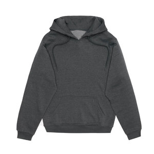 Mode personnalisée avec logo et lettre imprimés Pull à capuche avec cordon de serrage Pull à capuche noir à manches patchwork pour hommes - Product Image 6
