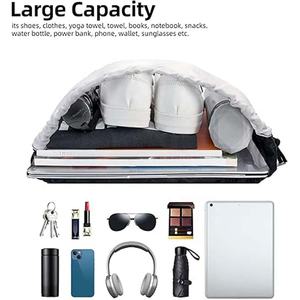 Sac à dos à cordon imperméable écologique promotionnel à chaud Logo personnalisé Sac de sport en polyester Utilisation de la salle de sport Toile écologique - Product Image 2