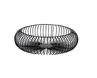 Panier à fruits en fil métallique de style créatif, finition brillante, qualité alimentaire, design moderne, personnalisable, haute qualité, fait main