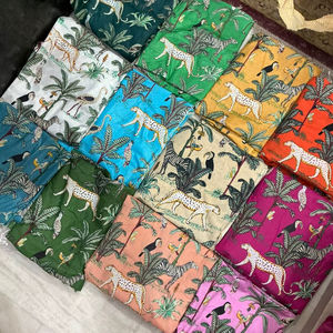 Sanganeri Hand Block Printed Organic Cotton Cambric Fabric Natural Wooden Blocks Handmade Craft for Boys Curtains Covers - Product Image 3