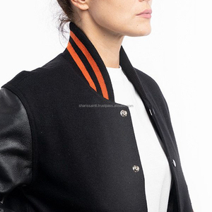 New Fashion Women's College Letterman Varsity <b>Jacket</b> with Custom Design Knitted Breathable Fabric for Casual Wear - Product Image 6