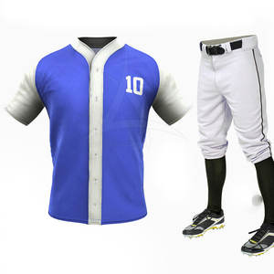 ชุดเครื่องแบบเบสบอลผ้าโพลีเอสเตอร์ระบายอากาศได้ดีแห้งเร็ว100% งานตามสั่ง - Product Image 4