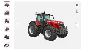 CE aprobado 180hp usado 4WD tractor 554 modelo - Product Image 4
