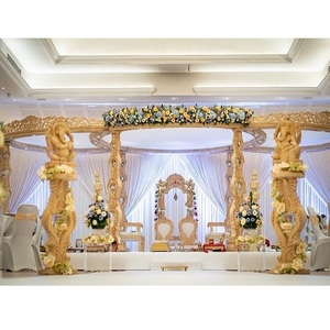 มณฑปงานแต่งงานไม้ประดับเทพกานีชา งานฝีมือสุดหรู สำหรับงานแต่งงานแบบอินเดีย สวยงามอลังการ พร้อมตกแต่งเทพกานีชา สำหรับงานแต่งงานแบบอินเดียในแคนาดา - Product Image 1