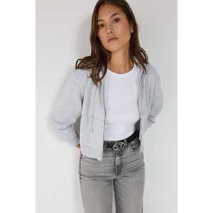 Sudadera Corta con Cierre de Cremallera, 100% Algodón, para Uso Diario - Product Image 2