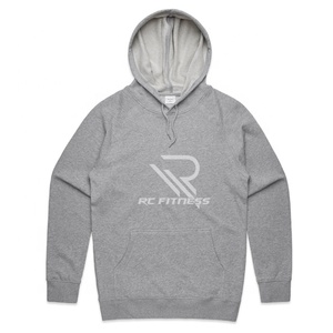 Sweat à capuche surdimensionné en molleton 100% coton pour homme avec logo brodé personnalisé, épaules tombantes, streetwear d'hiver - Product Image 3