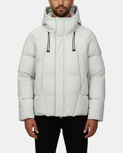 Chaqueta Acolchada con Capucha de Alta Calidad para Hombre, Cortavientos, Informal, con Cremallera Frontal y Logotipo Tejido, para Hombre y Mujer - Product Image 1