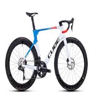 Vélo de course sur route à 6 vitesses en fibre de carbone avancée CUBE LITENING AERO C68X SLT avec cadre en aluminium - Product Image 1