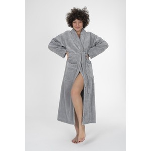 Varol Piyeli Luxury Bamboo Terry Bathrobe Shawl Collar Soft Breathable Custom Thermal Print Cozy for Home Use for Winter Summer - Product Image 3