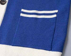 Suéter Escolar al por Mayor con Colores Personalizados y Suéter Tipo Cárdigan de Punto Bordado, Suéter Universitario para Hermandades y Fraternidades - Product Image 2