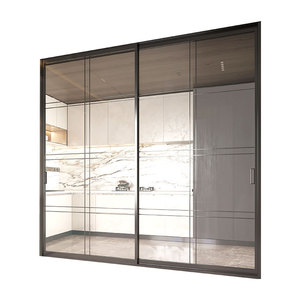 SUNHOHI-Cerradura magnética popular, separación <span class=keywords><strong>de</strong></span> espacio <span class=keywords><strong>de</strong></span> oficina, Partición <span class=keywords><strong>de</strong></span> vidrio interior <span class=keywords><strong>de</strong></span> oficina moderna con puerta corredera <span class=keywords><strong>de</strong></span> patio - Product Image 1