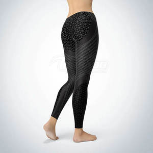 Custom Women Butt High-Waisted Activewear <b>Tights</b> <b>Leggings</b> Ladies Seamless Sports <b>Leggings</b> With Contrast Color - Product Image 4