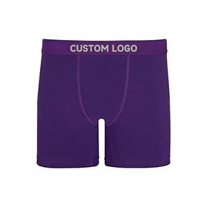 Cómoda ropa interior personalizada con logotipo OEM ODM para hombre, calzoncillos bóxer para hombre, calzoncillos clásicos elásticos de algodón sólido, Calzoncillos Bóxer abiertos - Product Image 5