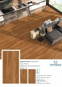 Azulejos de Cerámica Serie Matt Colección Madera 600x1200, 60*120, Aspecto Madera, Acabado Mate, Azulejos de Porcelana Marrón para Piso - Product Image 6