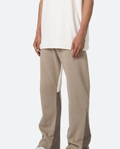 Hot Selling Custom Made <b>Wide</b> <b>Leg</b> Pants Flare Sweatpants 100% Cotton Fleece Lightweight Breathable Training Wear <b>Joggers</b> For Men - Product Image 2