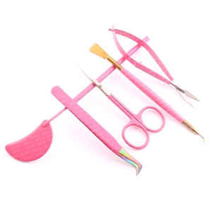 Pince à cils en acier inoxydable avec logo OEM, pointes pointues, outils pour faux cils avec poignée miroir, satisfaisant la demande des clients - Product Image 4