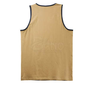 Camiseta sin mangas de verano para hombre al por mayor, de alta calidad, personalizada, con etiqueta privada, transpirable, de punto, de algodón y fibra de bambú, servicio OEM, informal - Product Image 2