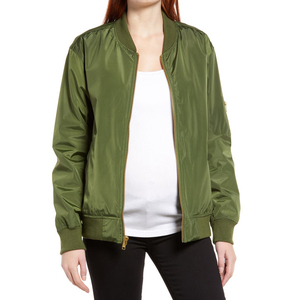 Fabrique blouson d'aviateur respirant pour femmes du service OEM coupe-vent confortable comme demande personnalisée veste supérieure élégante - Product Image 2