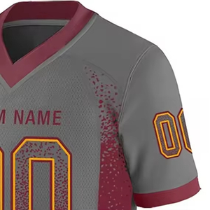 Maillot de football américain personnalisé en gros, respirant, évacuant l'humidité, séchage rapide, uniforme d'entraînement professionnel - Product Image 5
