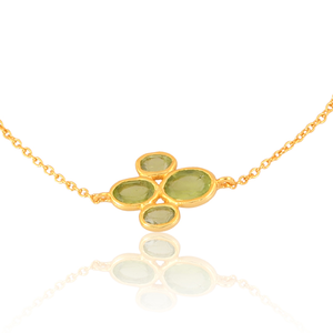 Pulsera de último diseño de Plata de Ley 925 de la mejor calidad con piedra preciosa de peridoto natural para mujer para su joyería ética - Product Image 3