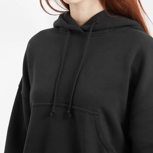 Sudaderas transpirables antiarrugas negras para mujer, ropa de calle de algodón 100%, Jersey, sudaderas con capucha personalizadas al por mayor de Huziafa Products - Product Image 5