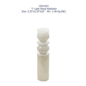 Bougeoir élégant en pierre de savon grise 950g 10x3 pouces fabriqué à la main en Inde Décor de qualité supérieure pour la maison Mandir et les cadeaux de fête - Product Image 6