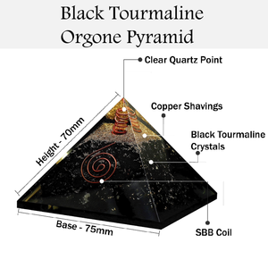Vente en gros de pyramide en cristal de tourmaline noire naturelle polie générateur d'énergie orgone pour le nettoyage à énergie négative amour de la maison - Product Image 2