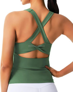 Camisola deportiva ligera para mujer, de talla grande, elástica, ajustada, adelgazante, transpirable, chaleco deportivo, Top elástico de cuatro vías - Product Image 3