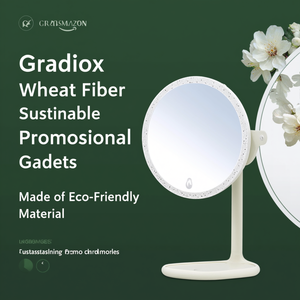 Specchio in Fibra di Grano Gradiox, Gadget Promozionale Sostenibile Realizzato con Materiale Ecologico - Product Image 3
