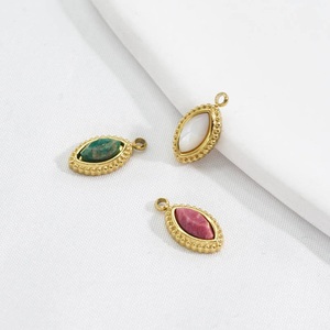 Trending 925 Silver Marquise Rhodocrosite Gemstone Charm Pendant-Accesorio de moda Colgante hecho a mano al por mayor - Product Image 4