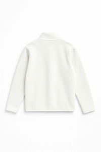 Nueva sudadera de algodón de peso pesado de 440G para hombre, Chaqueta de punto con cuello levantado y cremallera de Color contrastante - Product Image 2