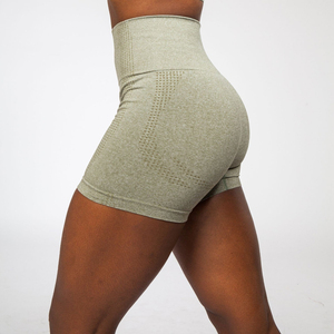 2-Piece Seamless Womens Workout Set Short <b>Sleeve</b> Crop Top & Biker Shorts <b>Gym</b> Activewear & Yoga Outfit - Product Image 6