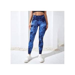 Leggings de Yoga de Cintura Alta con Estampado Floral, Tejido Transpirable con Elasticidad en Cuatro Direcciones, Antibacterianos, para Mujer, Fitness, Running, Yoga, Uso Diario - Product Image 2