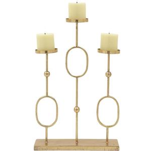 Elegantly Designed Modern Luxury Metal Decorative <b>Candle</b> <b>Holder</b> for Formal Events Wedding Church Fall Holiday and Home Decor - Product Image 3