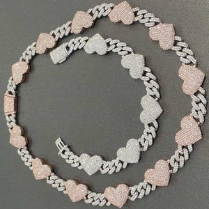 12mm 20Inches Cuban <b>Chain</b> <b>Vvs</b> Clarity Moissanite Diamond Men's Womens Birthday Gift <b>Chain</b> bracelet for Sale From India - Product Image 5