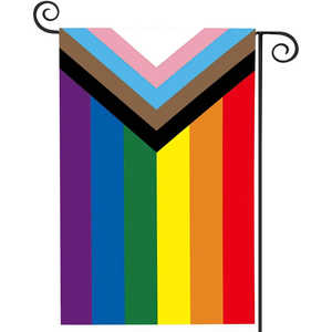 Bandera de Jardín Pride, Pequeña Bandera Gay para Jardín, 12.5x18 Pulgadas, Doble Cara, Bandera del Progreso LGBTQ para Pared - Product Image 6