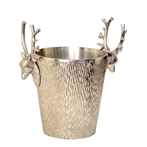 Patrón en relieve Cabeza de ciervo Cubo de vino Bañera de champán Cubo de vino de alta calidad Estilo único Bañera de champán de lujo Bañera moderna - Product Image 1