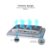 PC industriel tout-en-un à écran tactile capacitif intégré professionnel OEM, étanche IP65, pour extérieur, Windows 11, 15,6 pouces