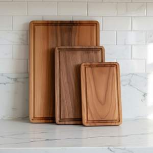 เขียงไม้ทรงสี่เหลี่ยมผืนผ้า ชุด 3 ชิ้น - เป็นมิตรกับสิ่งแวดล้อม - Product Image 1