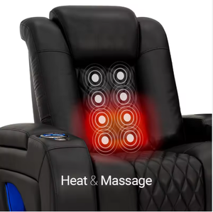 Sofá de Cine en Casa de Diseño Contemporáneo en Cuero para una Relajación Total, Reclinable Motorizado, Comodidad de Cine en Casa para Dormitorio u Hotel - Product Image 1