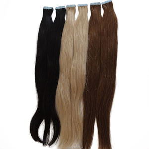 Extensiones de cabello humano de lujo con cinta adhesiva de 28 pulgadas, ultra largas, hebras suaves, movimiento natural, cintas invisibles, uso cómodo. - Product Image 1