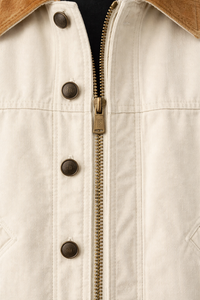 Veste en jean vintage pour homme de qualité supérieure personnalisée avec col en velours côtelé, style streetwear décontracté, vêtements de travail, vêtements d'extérieur tendance pour homme - Product Image 6