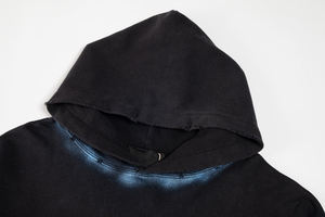 Sweat-shirts à capuche doublés style ER édition corrigée pour hommes, 100% coton satiné, imprimés vintage, effet délavé, tendance streetwear hiver 2026 - Product Image 4