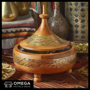 Cacerola de acabado de latón de diseño de tendencia superior de olla caliente de la mejor calidad para cocina árabe - Product Image 5