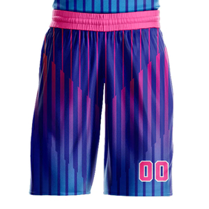 Uniformes de basket-ball pour hommes par sublimation design sur mesure OEM Ensemble short et pantalon imprimé Technics uniformes de basket-ball réversibles pour hommes - Product Image 5
