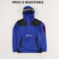 Veste coupe-vent unisexe Challenger de sport, imperméable, respirante, grande taille, avec fermeture éclair, col montant, pour l'extérieur - Long Tex