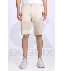 Short de course sportif 100% coton pour homme avec motif personnalisable Logo d'art 3D de couleur unie pour homme - Product Image 1