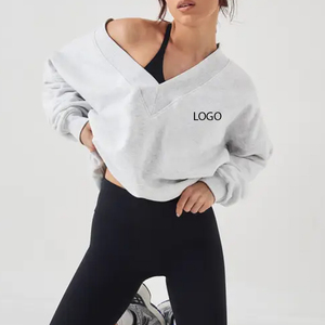 Sweat-shirt à manches longues pour femmes, prix de gros pour les acheteurs en gros / Service OEM de haute qualité, prix bas, décontracté - Product Image 1
