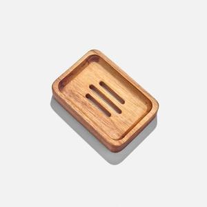 Jabonera de bambú natural hecha a mano con drenaje Bandeja de jabón de madera de superficie personalizada y estante para uso en el baño de la India - Product Image 6
