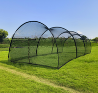 Équipement d'entraînement de baseball en gros Filet de cage de frappe arqué pour l'entraînement de lancer et de frapper la balle en plein air